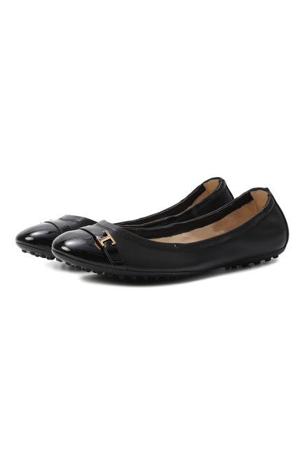 Женские кожаные балетки TOD’S черного цвета по цене 0 руб., арт. XXW0HI0IF20/TD8 | Фото 1