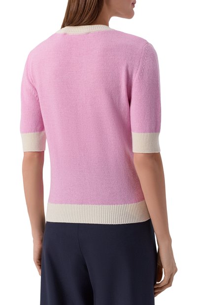 Шерстяной пуловер MARNI розового цвета по цене 79650 руб., арт. GCMD0644EQ/UFH602, фото 4 Шерстяной пуловер MARNI, арт. GCMD0644EQ/UFH602, фото 4