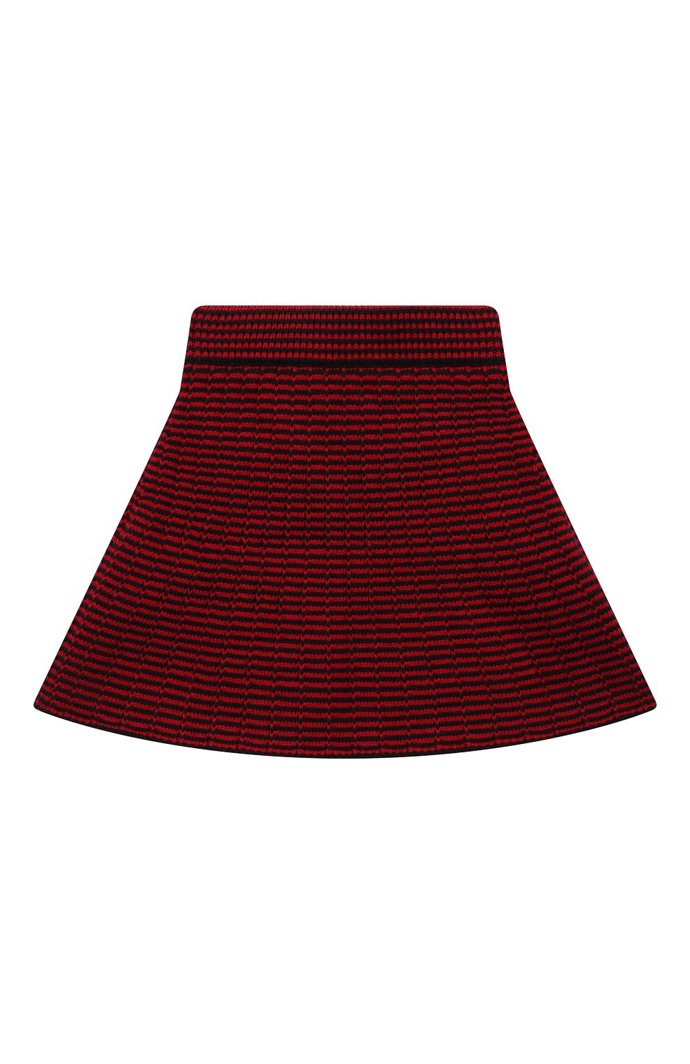Хлопковая юбка SELF-PORTRAIT KIDS бордового цвета по цене 15800 руб., арт. RS22-732, фото 2 Хлопковая юбка SELF-PORTRAIT KIDS, арт. RS22-732, фото 2