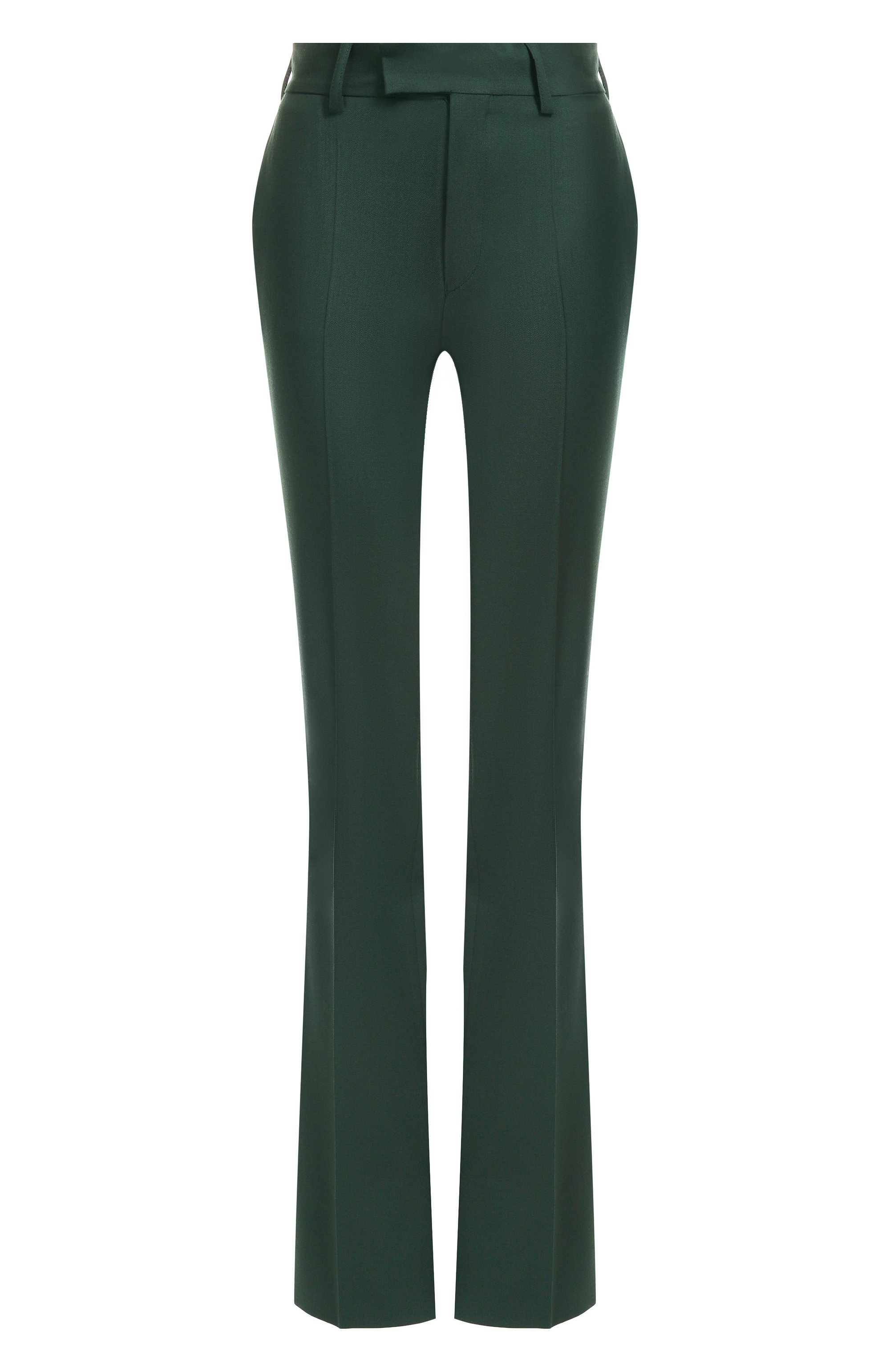 Шерстяные брюки JACOB LEE зеленого цвета по цене 87400 руб., арт. WWP2051AW25BG, фото 1 Шерстяные брюки JACOB LEE, арт. WWP2051AW25BG, фото 1