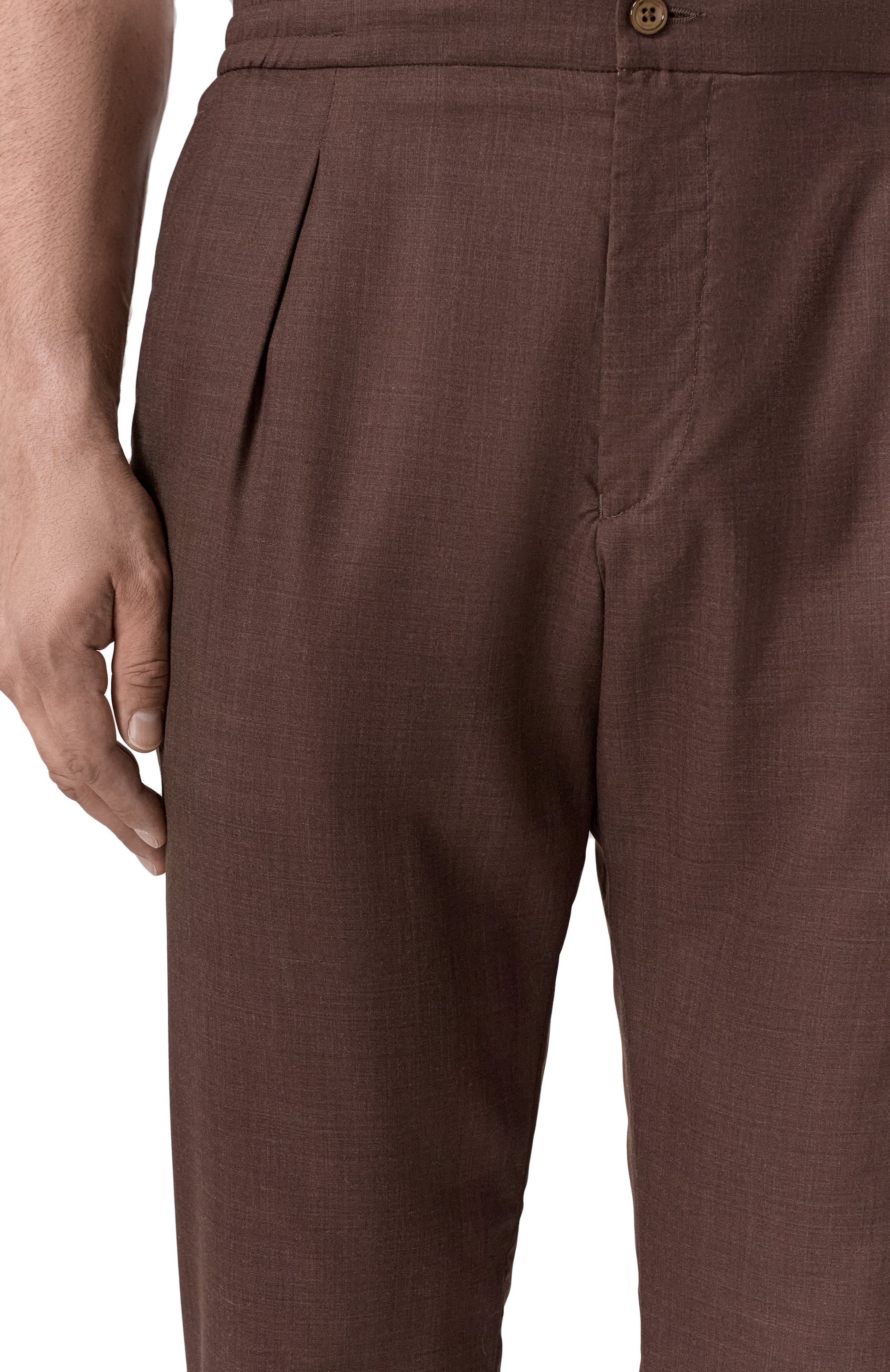 Брюки из шерсти и шелка MARCO PESCAROLO, арт. CHIAIA/5122/58, фото 5