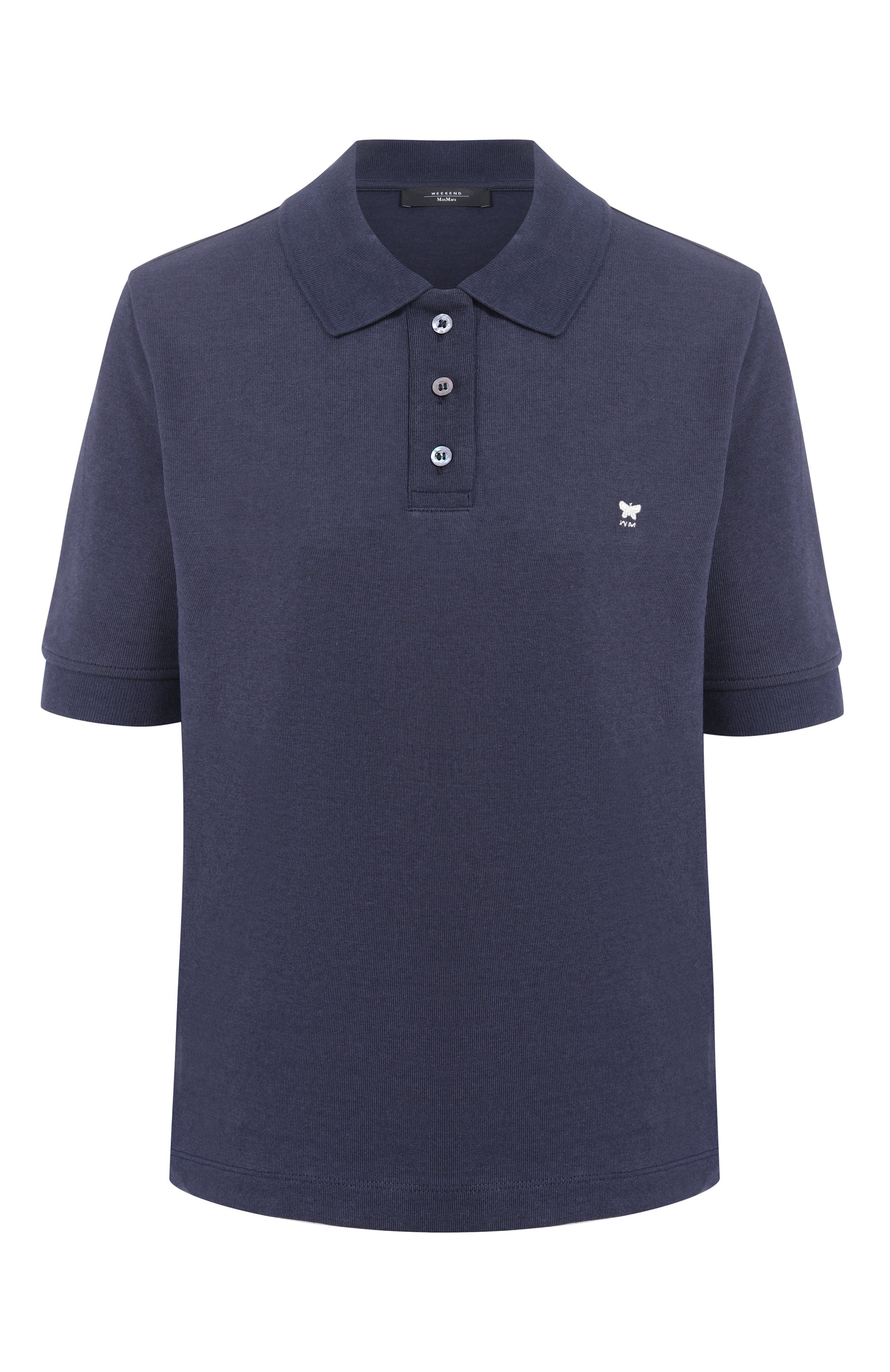 Поло из хлопка и вискозы WEEKEND MAX MARA, арт. SCENA, фото 1