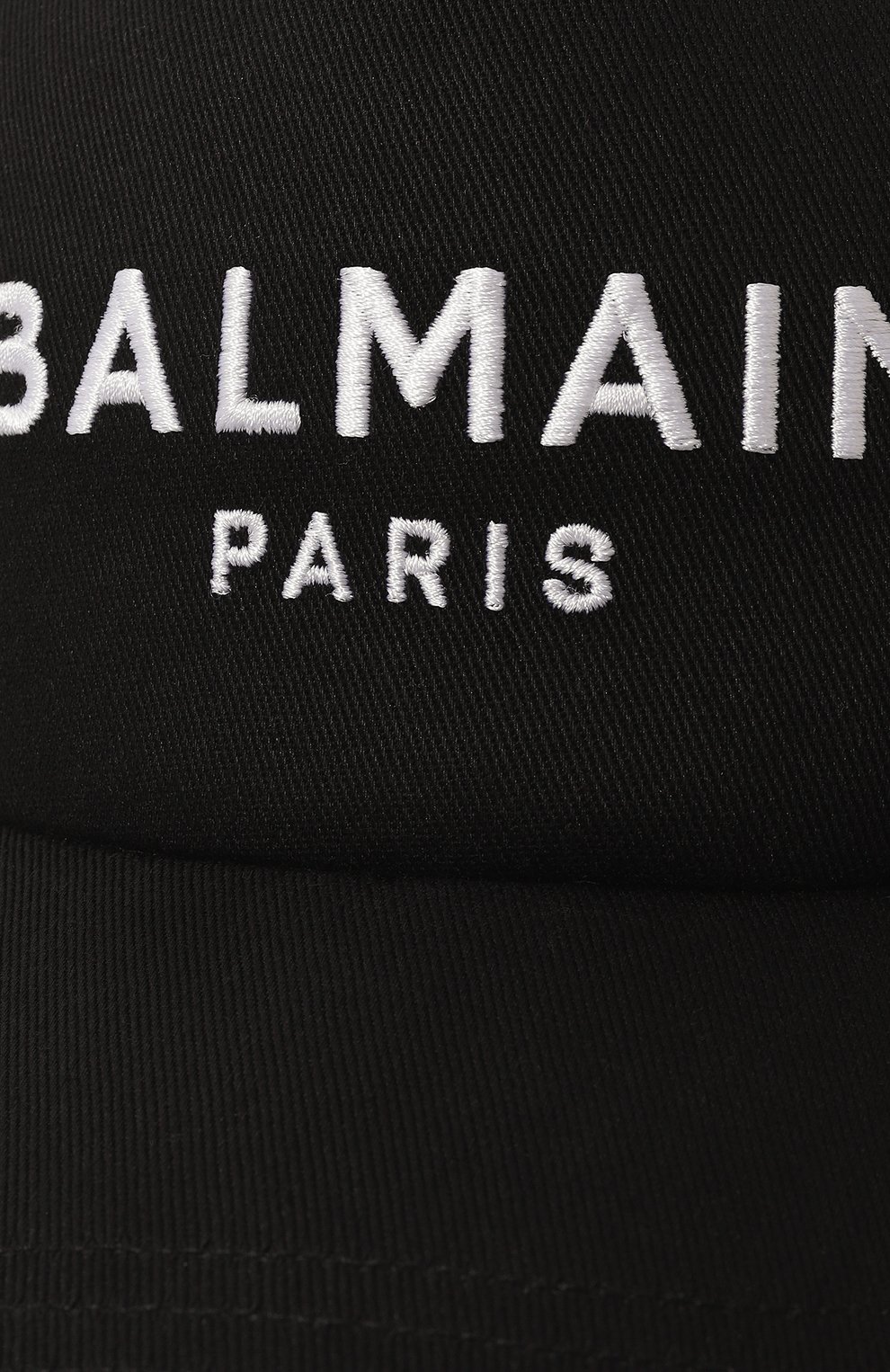 Хлопковая бейсболка BALMAIN черного цвета по цене 34150 руб., арт. BH0XA015/CB24, фото 4 Хлопковая бейсболка BALMAIN, арт. BH0XA015/CB24, фото 4