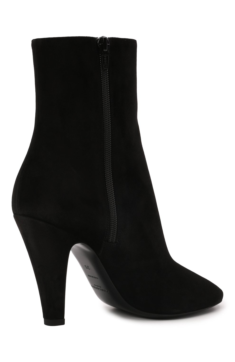 Замшевые ботильоны SAINT LAURENT, арт. 658151/27D00, фото 4