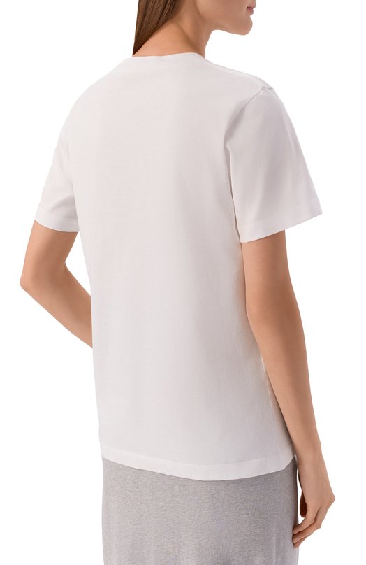 Хлопковая футболка Marni THJE0293S3/USCY84 Белый  THJE0293S3/USCY84 Фото 4