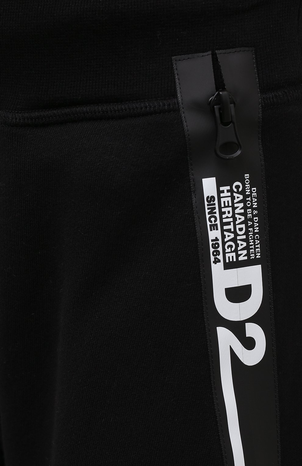 Хлопковые брюки DSQUARED2 черного цвета по цене 45650 руб., арт. S75KB0197/S25042, фото 5 Хлопковые брюки DSQUARED2, арт. S75KB0197/S25042, фото 5