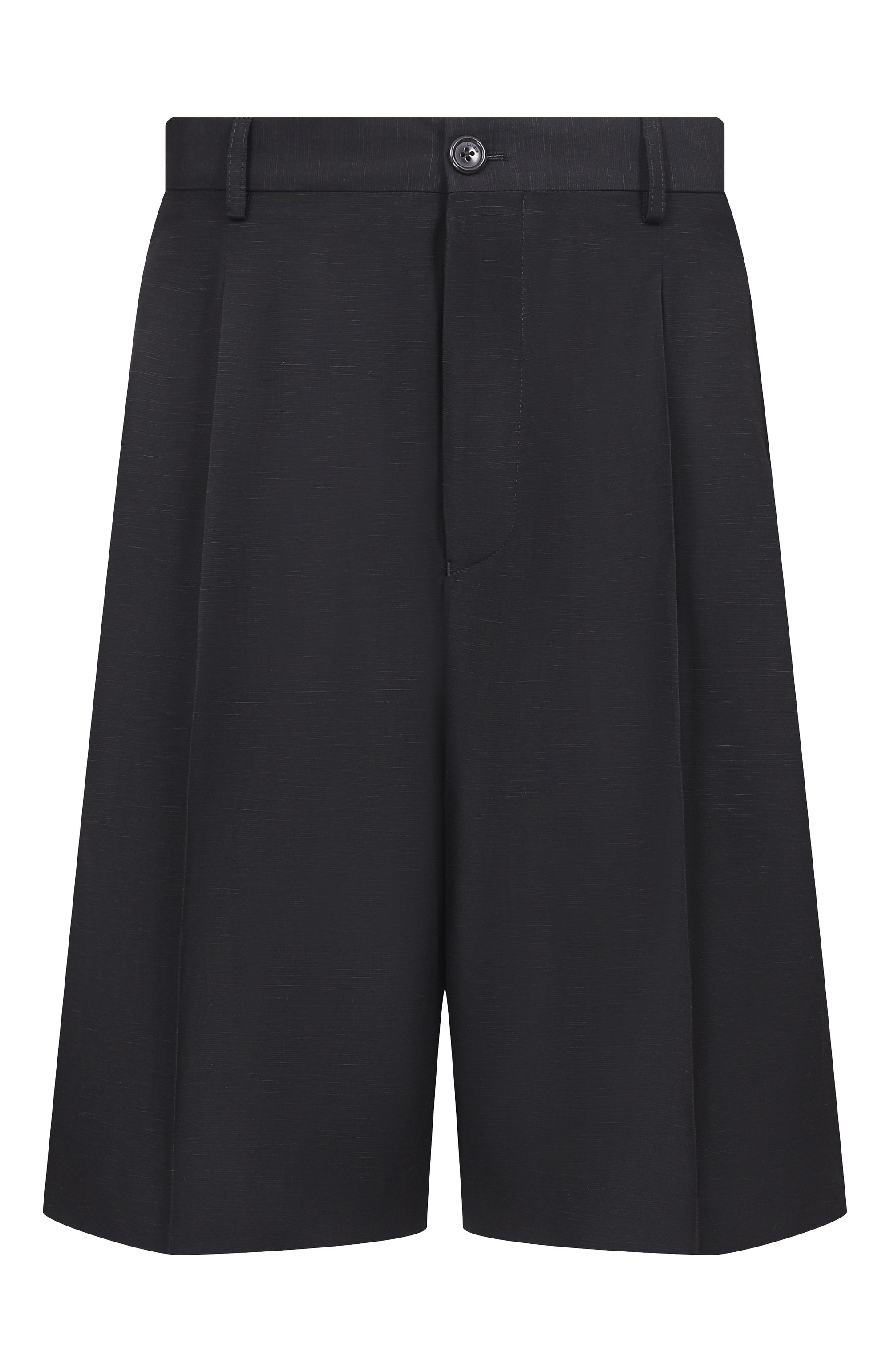 Шорты из вискозы и льна LANEUS черного цвета по цене 38200 руб., арт. S6LAMASH090, фото 1 Шорты из вискозы и льна LANEUS, арт. S6LAMASH090, фото 1