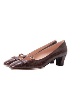 Женские кожаные туфли bowow 45 VALENTINO коричневого цвета, арт. 6W2S0LD2/HUR | Фото 1 (Материал внутренний: Натуральная кожа; Подошва: Плоская; Драгоценные камни: Проставлено; Материал внешний: Натуральная кожа; Материал сплава: Проставлено; Каблук высота: Низкий; Каблук тип: Устойчивый)