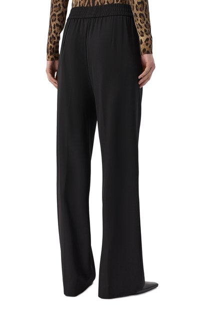 Шерстяные брюки DOLCE & GABBANA черного цвета по цене 99500 руб., арт. FTC6ZT/FU20W, фото 4 Шерстяные брюки DOLCE & GABBANA, арт. FTC6ZT/FU20W, фото 4