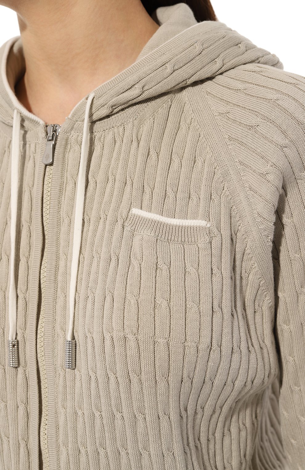 Хлопковый кардиган ELEVENTY светло-зеленого цвета по цене 69950 руб., арт. G81MAGG20 MAG0G043, фото 5 Хлопковый кардиган ELEVENTY, арт. G81MAGG20 MAG0G043, фото 5