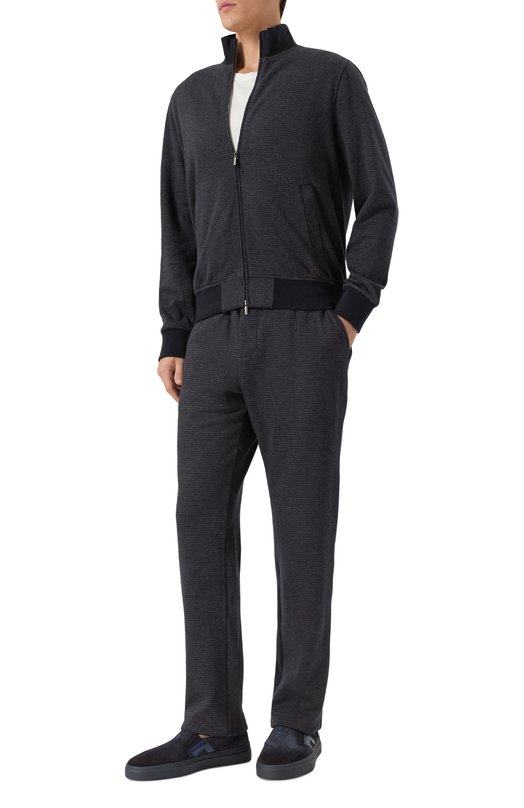 Хлопковые брюки Andrea Campagna 19M703.SZ00.CAMP./50 Синий  19M703.SZ00.CAMP./50 Фото 2