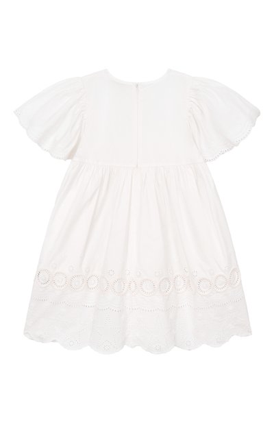 Хлопковое платье STELLA MCCARTNEY белого цвета по цене 24800 руб., арт. TY1F01, фото 2 Хлопковое платье STELLA MCCARTNEY, арт. TY1F01, фото 2