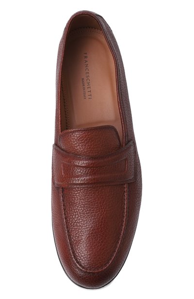 Кожаные лоферы FRANCESCHETTI, арт. 0273001/CERV0 TINT0, фото 5