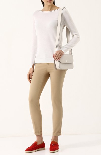 Замшевые лоферы summer charms walk LORO PIANA, арт. FAE5444, фото 2