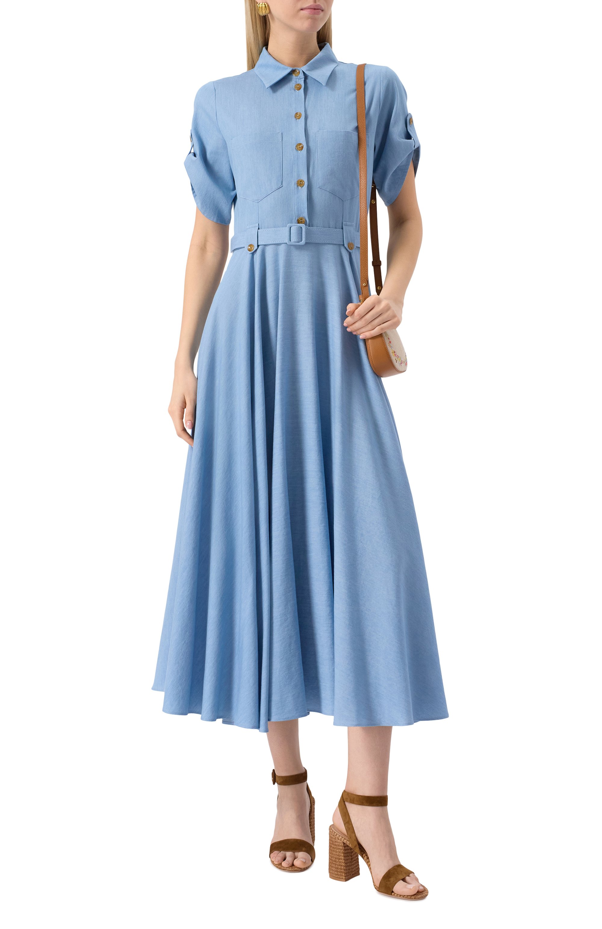 Хлопковое платье PIETRO BRUNELLI, арт. AG2415/C0TRIP, фото 2