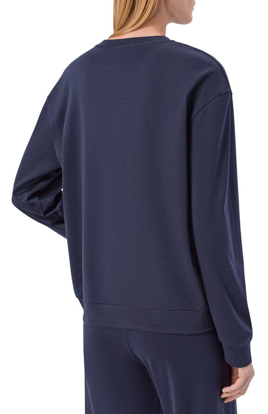 Свитшот из шелка и хлопка MVST M25.2MW.H402/SC00 Синий  M25.2MW.H402/SC00 Фото 4