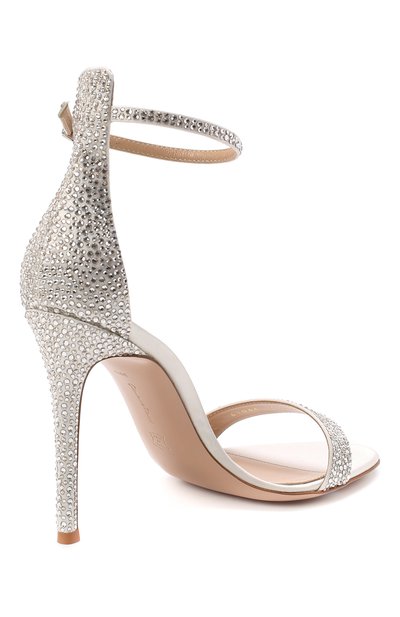 Текстильные босоножки glam GIANVITO ROSSI, арт. G61066.15RIC.RASBIAN, фото 4