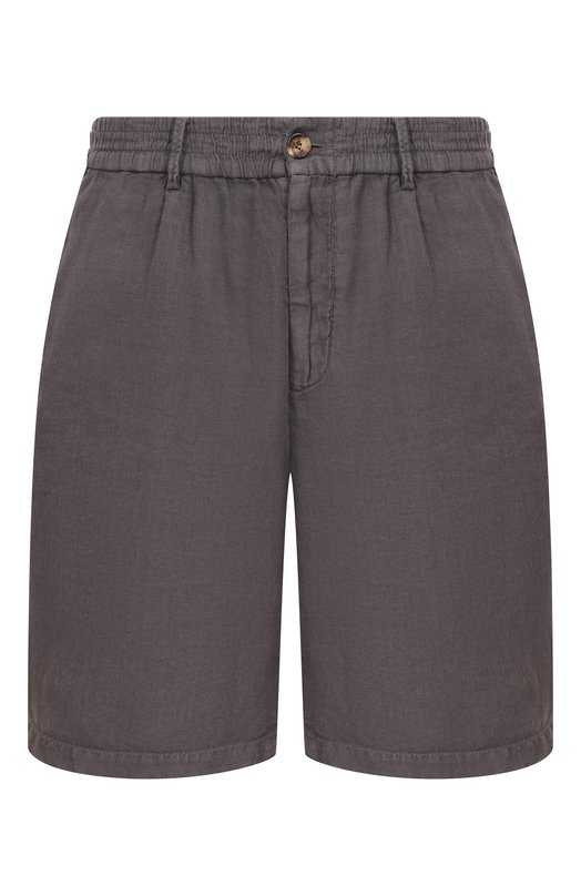 Льняные шорты Brunello Cucinelli M243DU0065 Коричневый M243DU0065