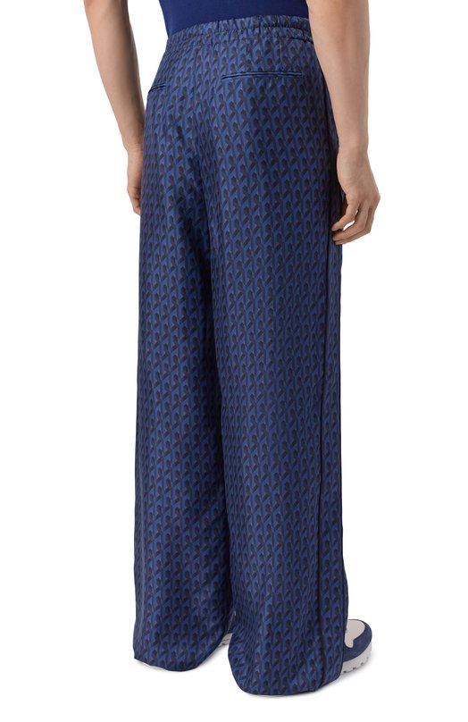 Шелковые брюки MVST M26.2PM.T036/F128 TWILL PRINT Синий  M26.2PM.T036/F128 TWILL PRINT Фото 4