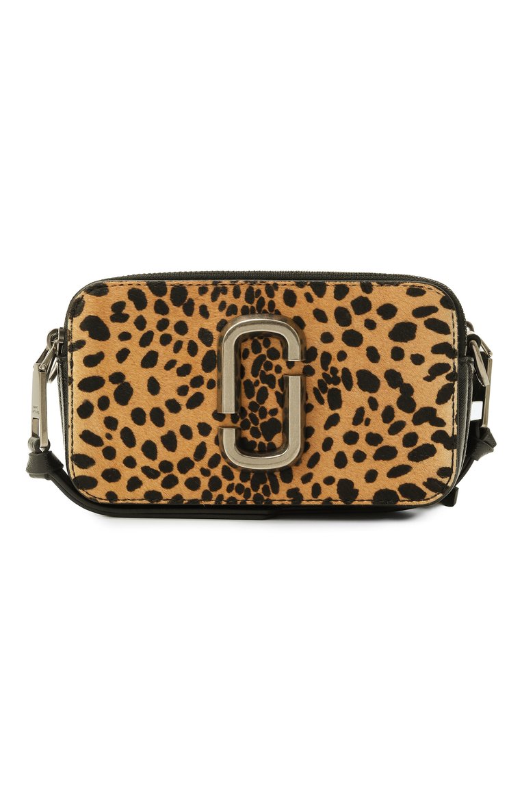 Женская сумка the snapshot MARC JACOBS (THE) леопардового цвета, арт. 2R4HCR028H02 | Фото 1 (Материал: Натурал�ьная кожа; Размер: mini; Ремень/цепочка: На ремешке)