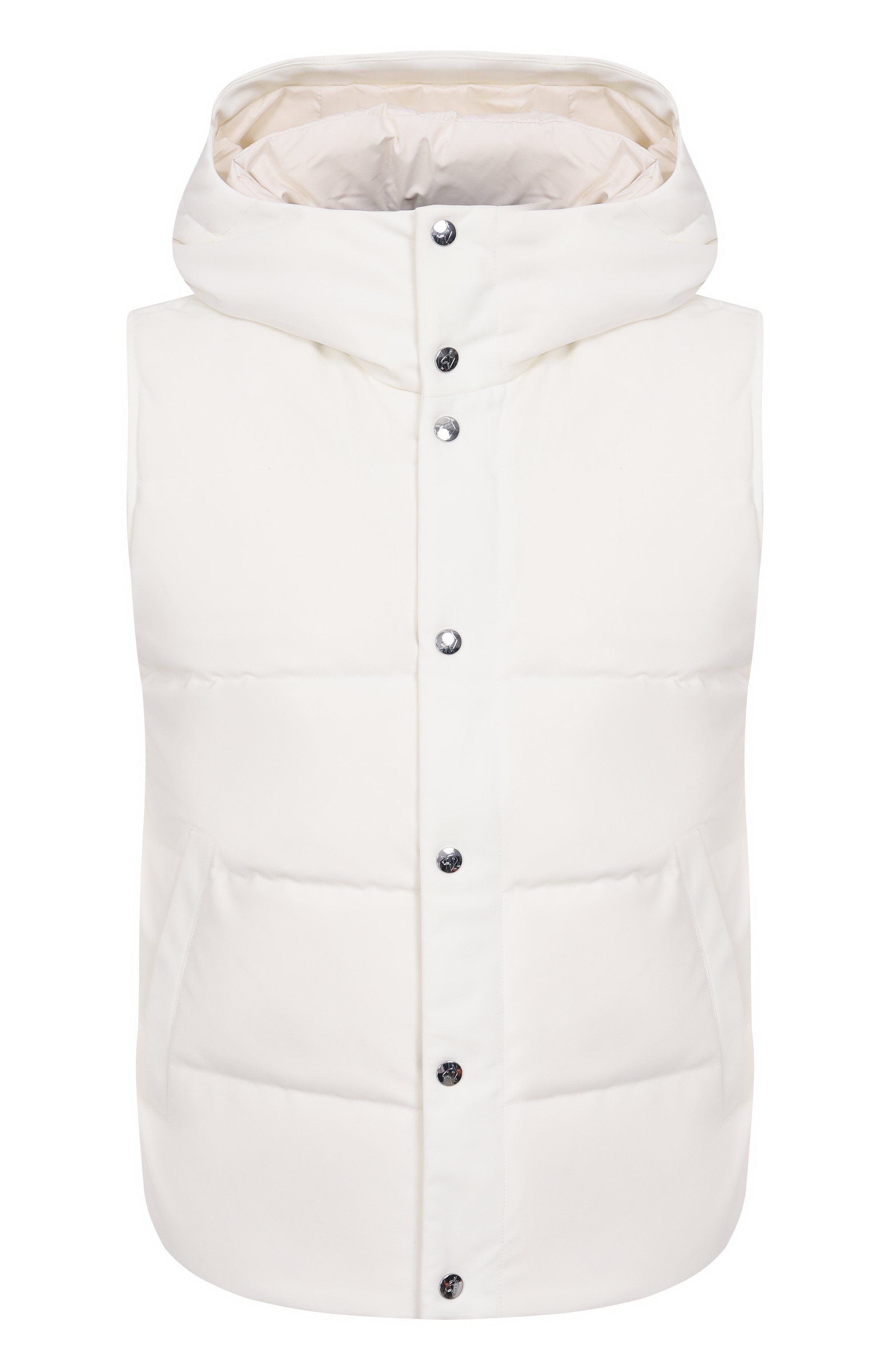 Пуховый жилет MONTECORE белого цвета по цене 96650 руб., арт. F09MUWX582A/185, фото 1 Пуховый жилет MONTECORE, арт. F09MUWX582A/185, фото 1