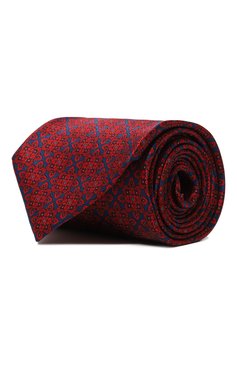 Мужской комплект из галстука и платка STEFANO RICCI красного цвета, арт. DH/49101 | Фото 1 (Принт: С принтом; Материал: Текстиль, Шелк; Материал сплава: Проставлено; Нос: Не проставлено)