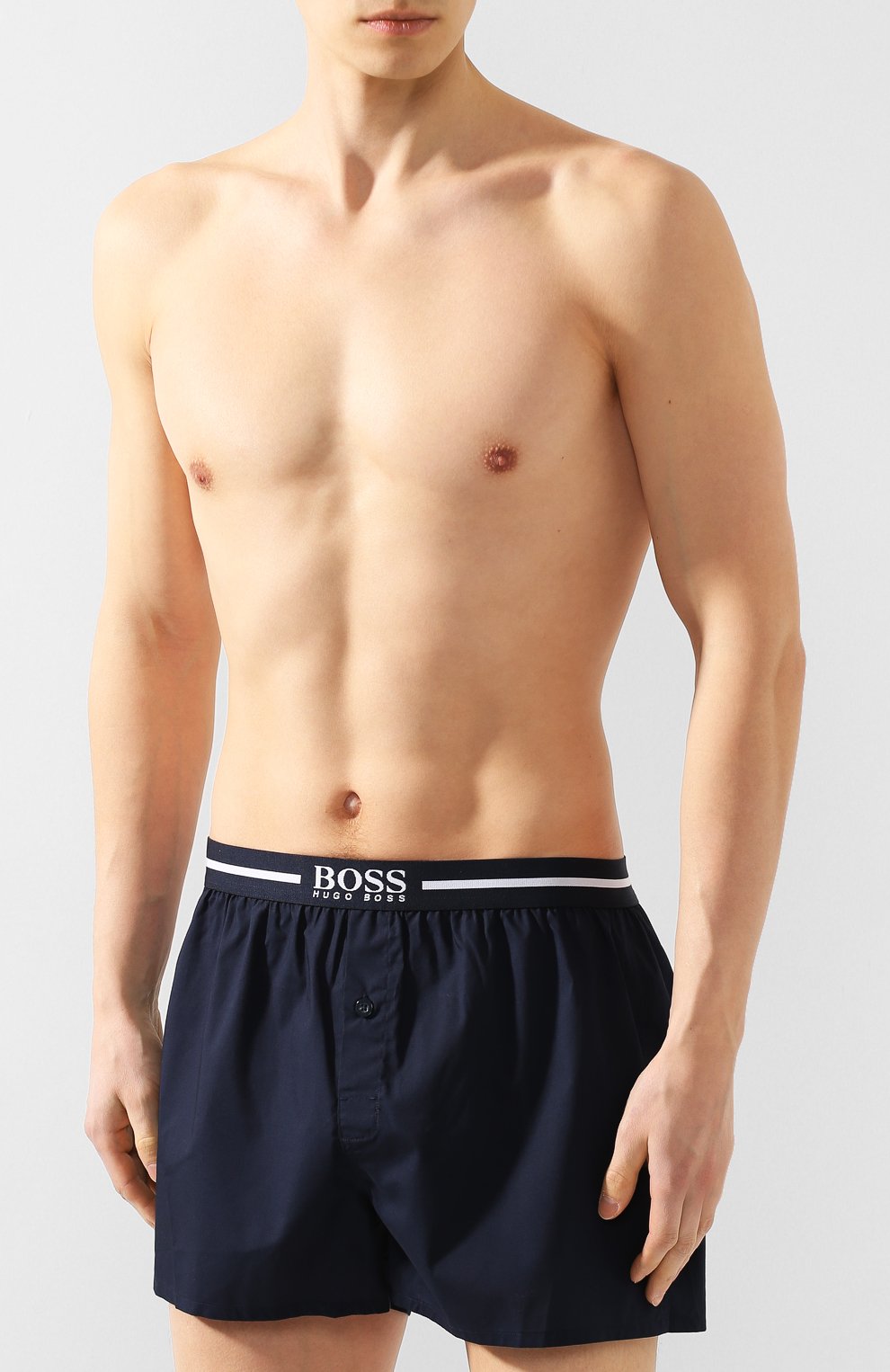Комплект из двух хлопковых боксеров свободного кроя BOSS, арт. 50388953, фото 4