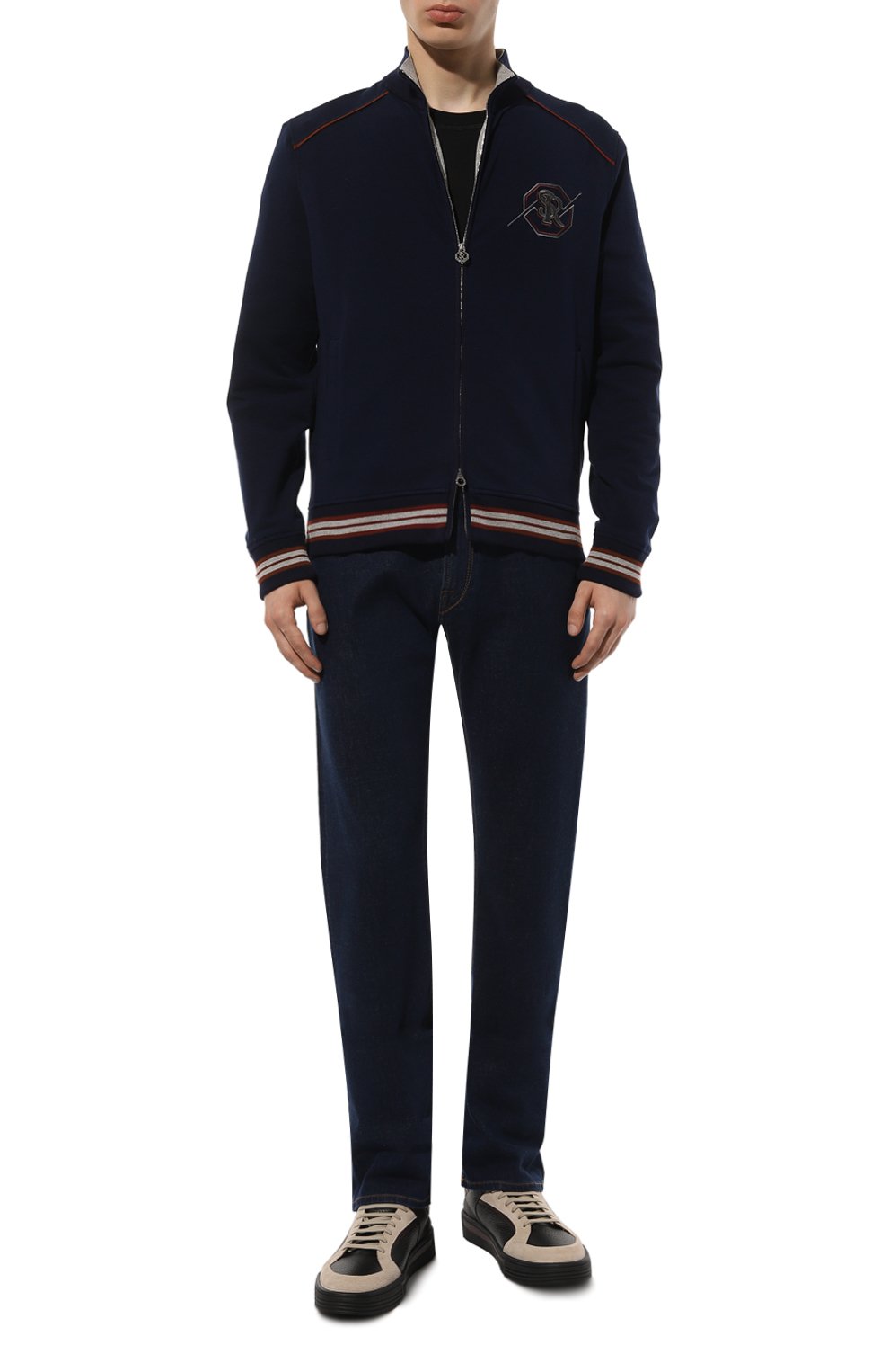 Кожаные кеды STEFANO RICCI разноцветного цвета по цене 105000 руб., арт. UV23_G5216/VVSDPV, фото 2 Кожаные кеды STEFANO RICCI, арт. UV23_G5216/VVSDPV, фото 2