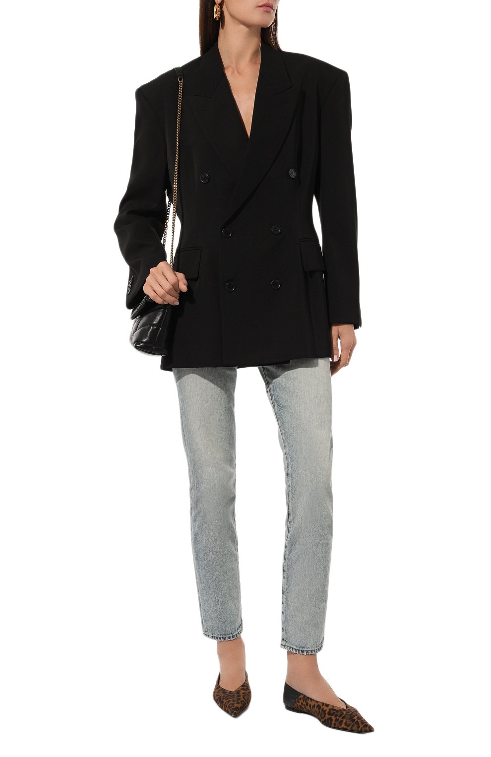 Текстильные балетки carolyn SAINT LAURENT, арт. 776050/AAC9R, фото 2