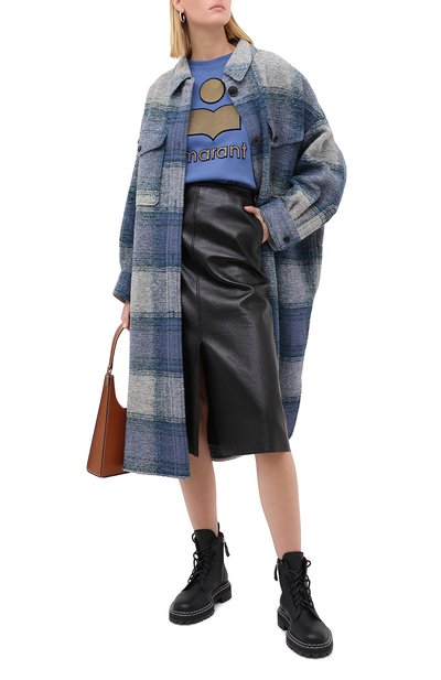 Хлопковый свитшот ISABEL MARANT ETOILE синего цвета по цене 28500 руб., арт. SW0037-20A054E/MILLY, фото 2 Хлопковый свитшот ISABEL MARANT ETOILE, арт. SW0037-20A054E/MILLY, фото 2