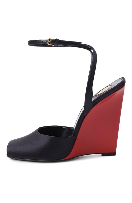 Текстильные туфли La Scandale 110 Saint Laurent 818007/9QNA0 Синий  818007/9QNA0 Фото 4