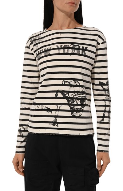 Хлопковый лонгслив R13, арт. R13W3061-17P, фото 3