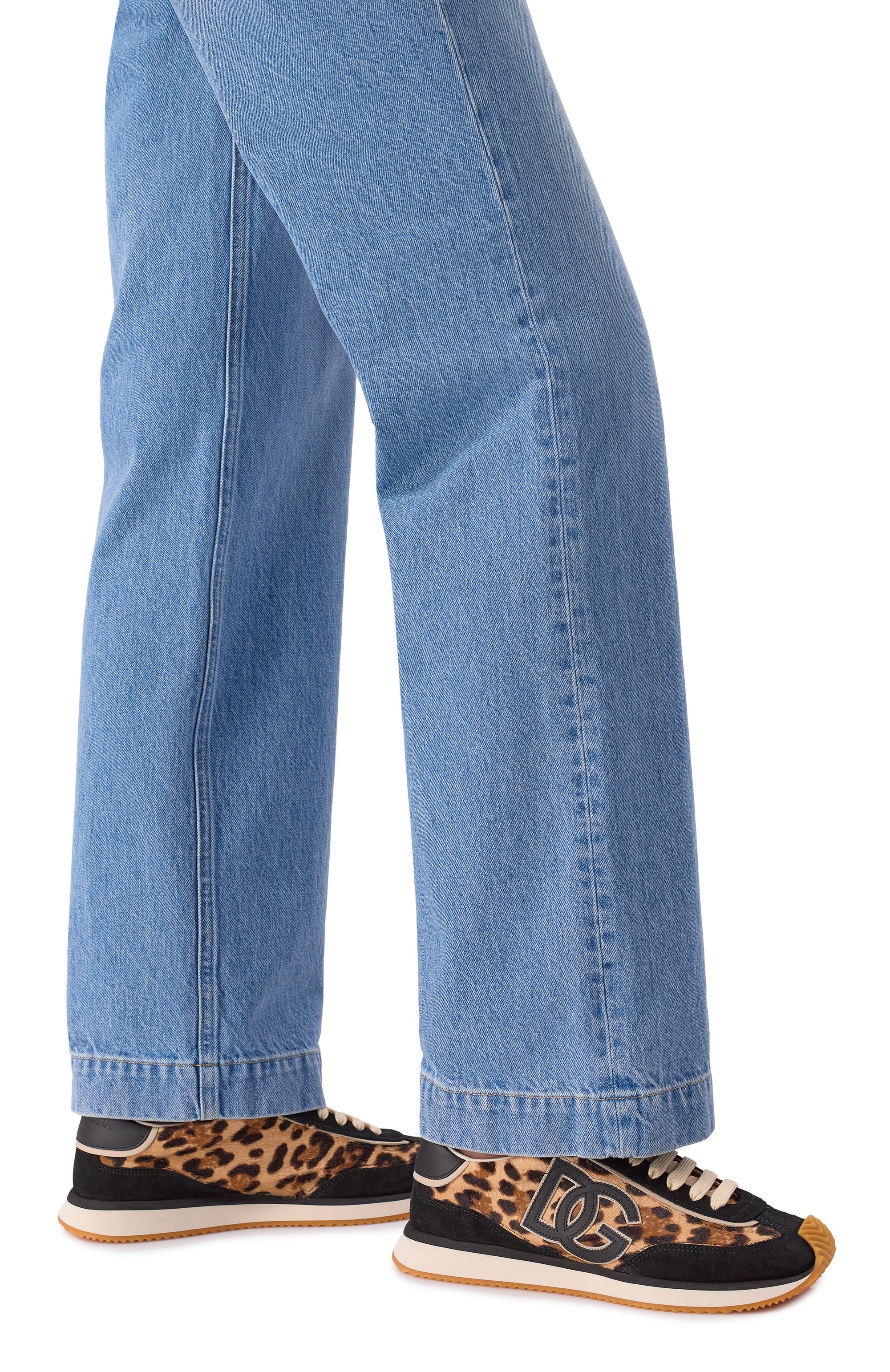 Кожаные кроссовки dg cushion DOLCE & GABBANA, арт. CK2288/A6B11, фото 2