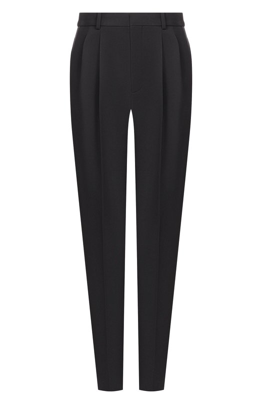 Шерстяные брюки Saint Laurent 858994/Y7E63 Чёрный 858994/Y7E63