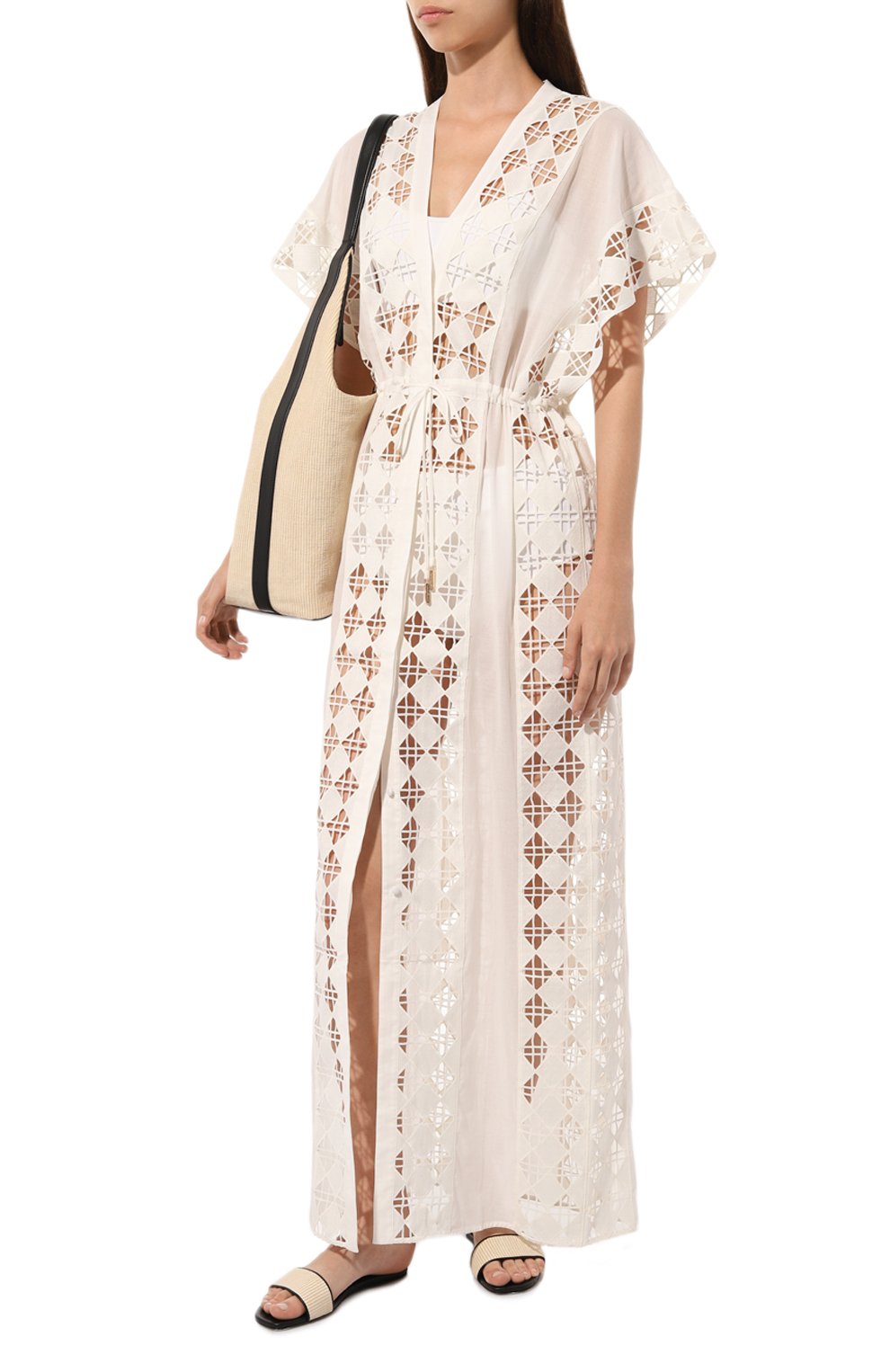 Хлопковая туника LIVY белого цвета по цене 67280 руб., арт. 654143001, фото 2 Хлопковая туника LIVY, арт. 654143001, фото 2