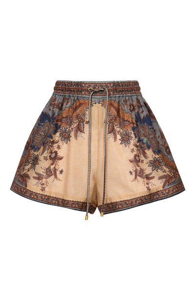 Женские шелковые шорты ZIMMERMANN, арт. 3497ASS253