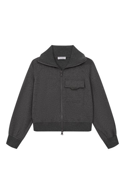 Хлопковая толстовка BRUNELLO CUCINELLI, арт. BH827E859A