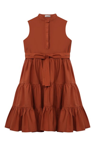 Хлопковое платье BRUNELLO CUCINELLI, арт. BH139A214C, фото 1