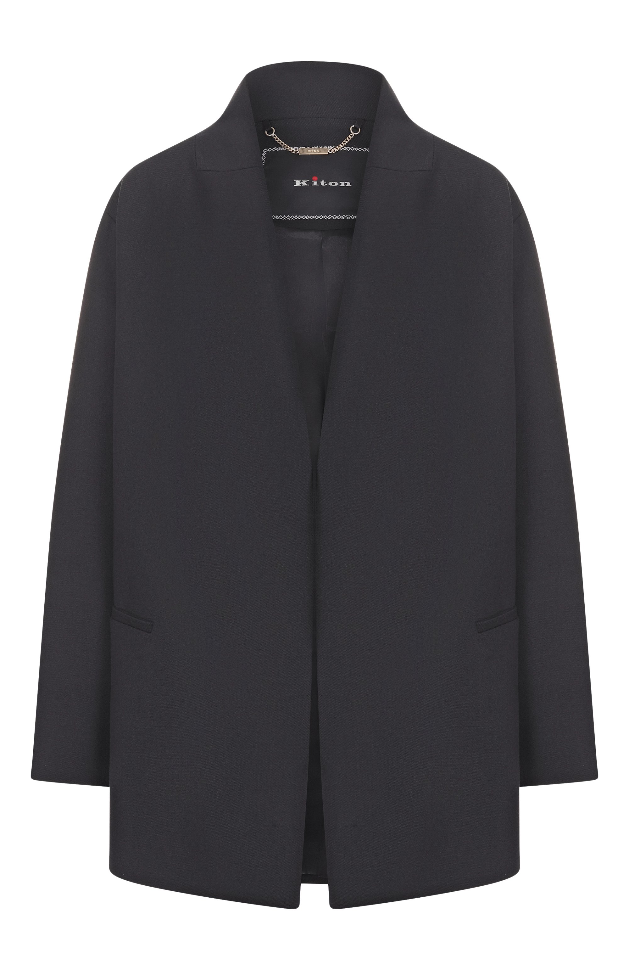 Жакет KITON черного цвета по цене 512000 руб., арт. D60514K0566G01, фото 1 Жакет KITON, арт. D60514K0566G01, фото 1