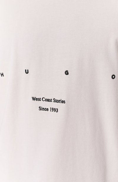 Хлопковая футболка HUGO, арт. 50538958, фото 5