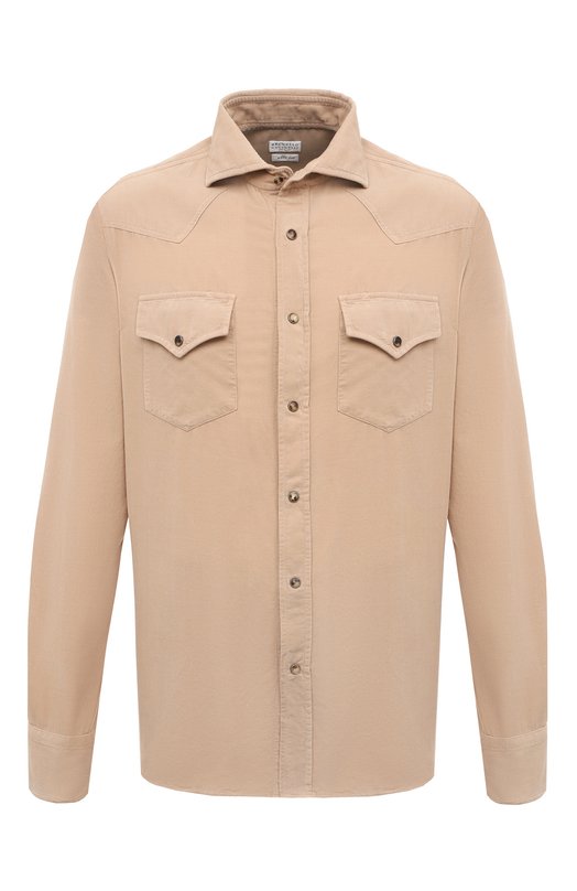 Вельветовая рубашка Brunello Cucinelli ML688B2151 Бежевый ML688B2151