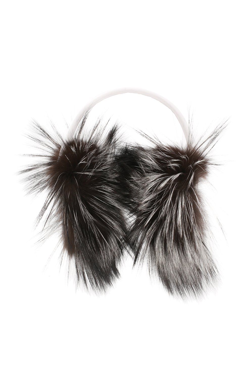 Наушники с мехом лисицы FENDI белого цвета по цене 92000 руб., арт. FAC064 A8Z2, фото 1 Наушники с мехом лисицы FENDI, арт. FAC064 A8Z2, фото 1