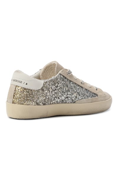 Кожаные кеды super-star GOLDEN GOOSE DELUXE BRAND светло-бежевого цвета по цене 31350 руб., арт. GYF00101.F006758, фото 3 Кожаные кеды super-star GOLDEN GOOSE DELUXE BRAND, арт. GYF00101.F006758, фото 3