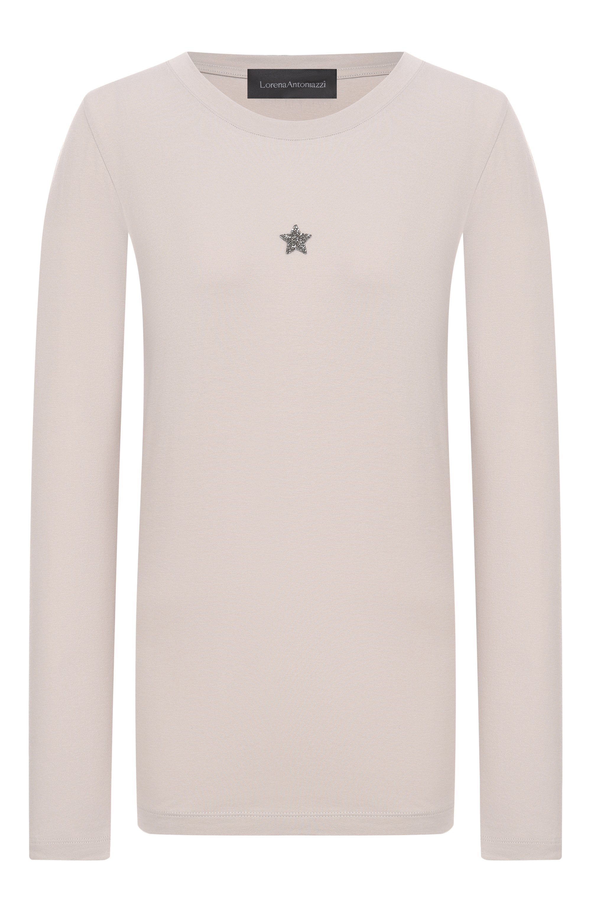 Хлопковый лонгслив LORENA ANTONIAZZI, арт. TS10/9999, фото 1