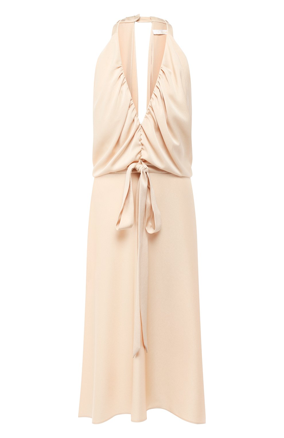 Платье-миди CHLOÉ бежевого цвета по цене 278500 руб., арт. CHC19SR010138, фото 1 Платье-миди CHLOÉ, арт. CHC19SR010138, фото 1