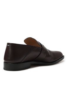 Женские кожаные пенни-лоферы tabi city MAISON MARGIELA темно-коричневого цвета, арт. S39WR0021/P8158 | Фото 5 (Материал внешний: Натуральная кожа; Подошва: Плоская; Материал внутренний: Натуральная кожа; Каблук высота: Низкий; Автоматизация состава: Проставлено; Автоматизация ТО: Проставлено)