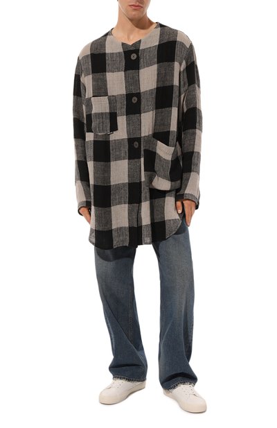 Льняная рубашка WHO_AM, арт. MC1-P229-BLK, фото 2