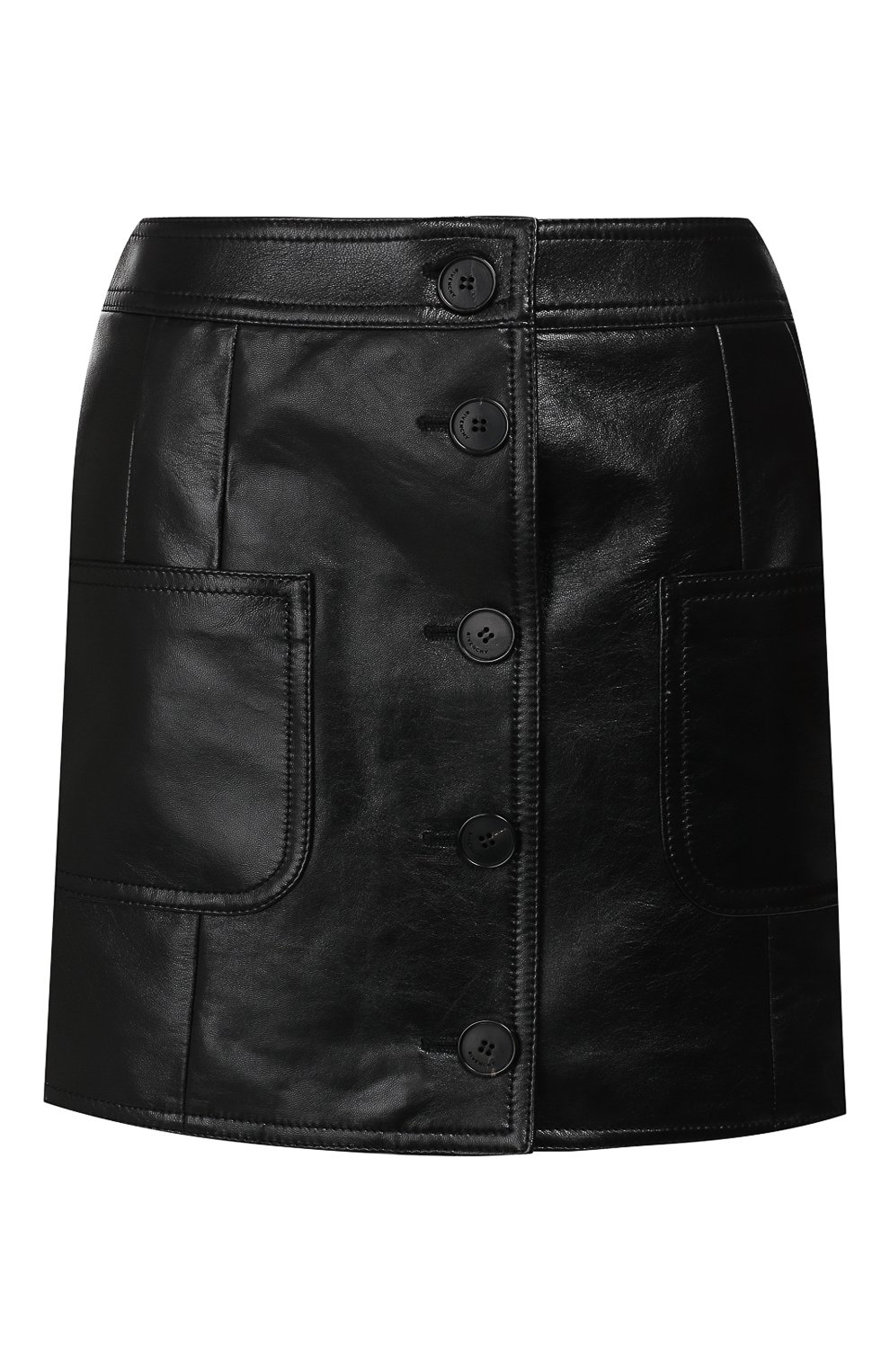 Кожаная юбка GIVENCHY черного цвета по цене 139000 руб., арт. BW40B760E9, фото 1 Кожаная юбка GIVENCHY, арт. BW40B760E9, фото 1