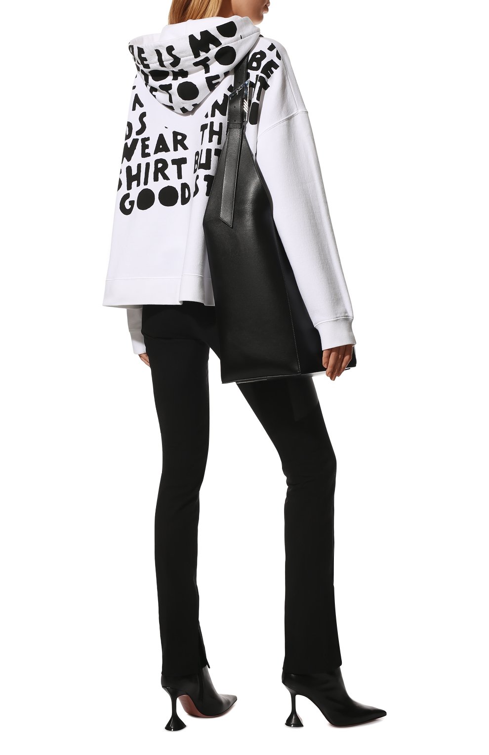 Хлопковое худи MAISON MARGIELA черно-белого цвета по цене 66850 руб., арт. S51GU0039/S25322, фото 2 Хлопковое худи MAISON MARGIELA, арт. S51GU0039/S25322, фото 2