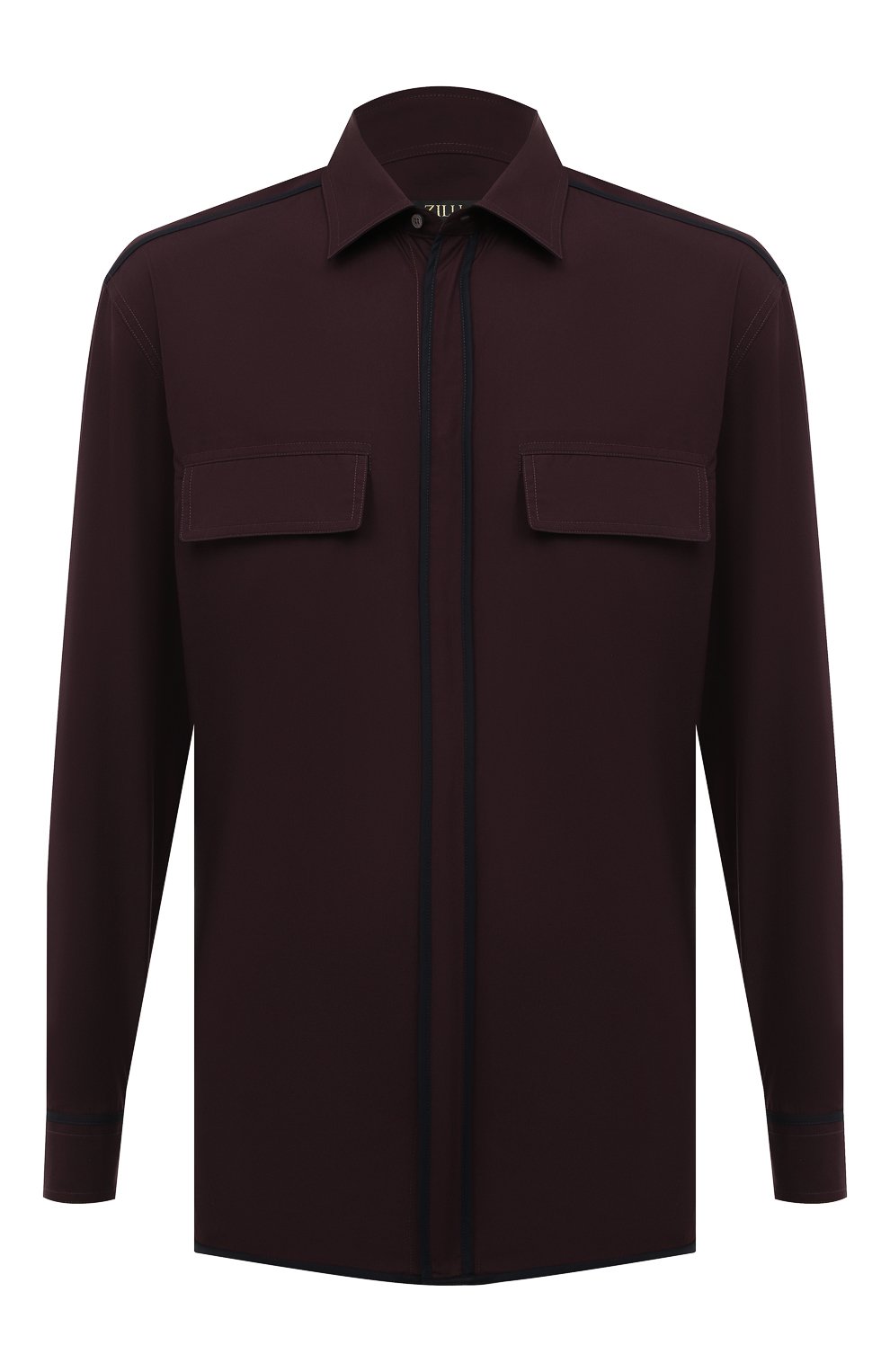 Хлопковая рубашка ZILLI, арт. SP0H01M010004201A, фото 1